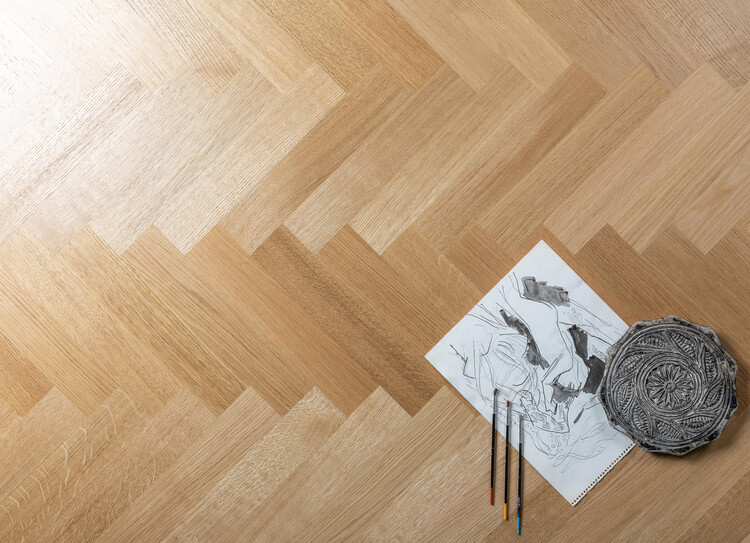 chevron timber floor